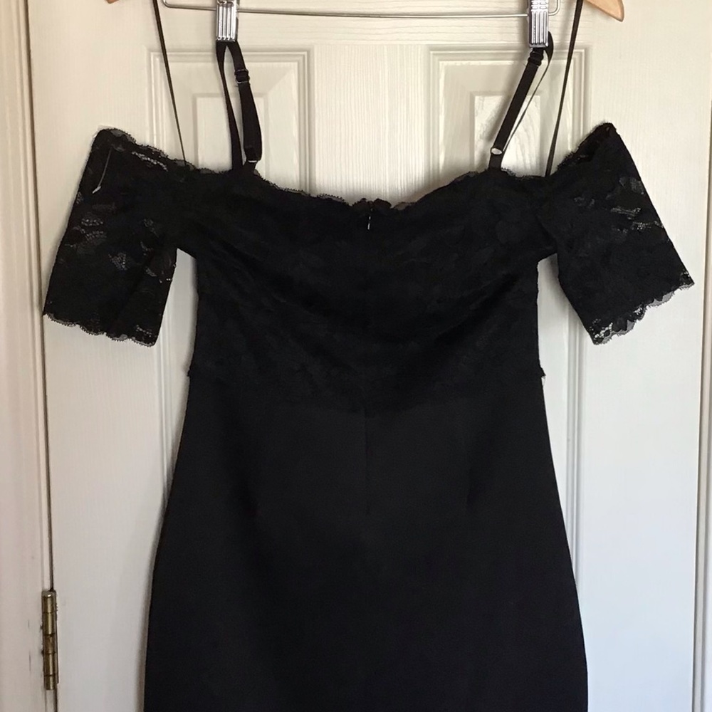 Guess Women's Raquel Elegant Black Beautiful Lined Mini Dress Size M - Picture 4 of 15